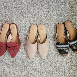 Stylish Mules 3 Pair